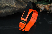 Halsband mit Griff Neon-Orange 40mm